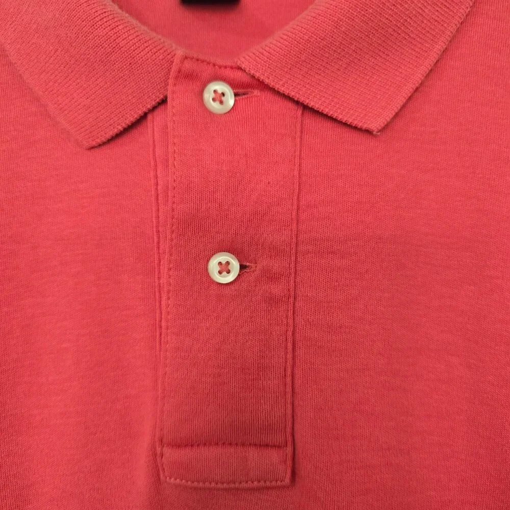 Polo Ralph Lauren Men's Short Sleeve 2-Button Polo Shirt Pony Logo Light Red XXL